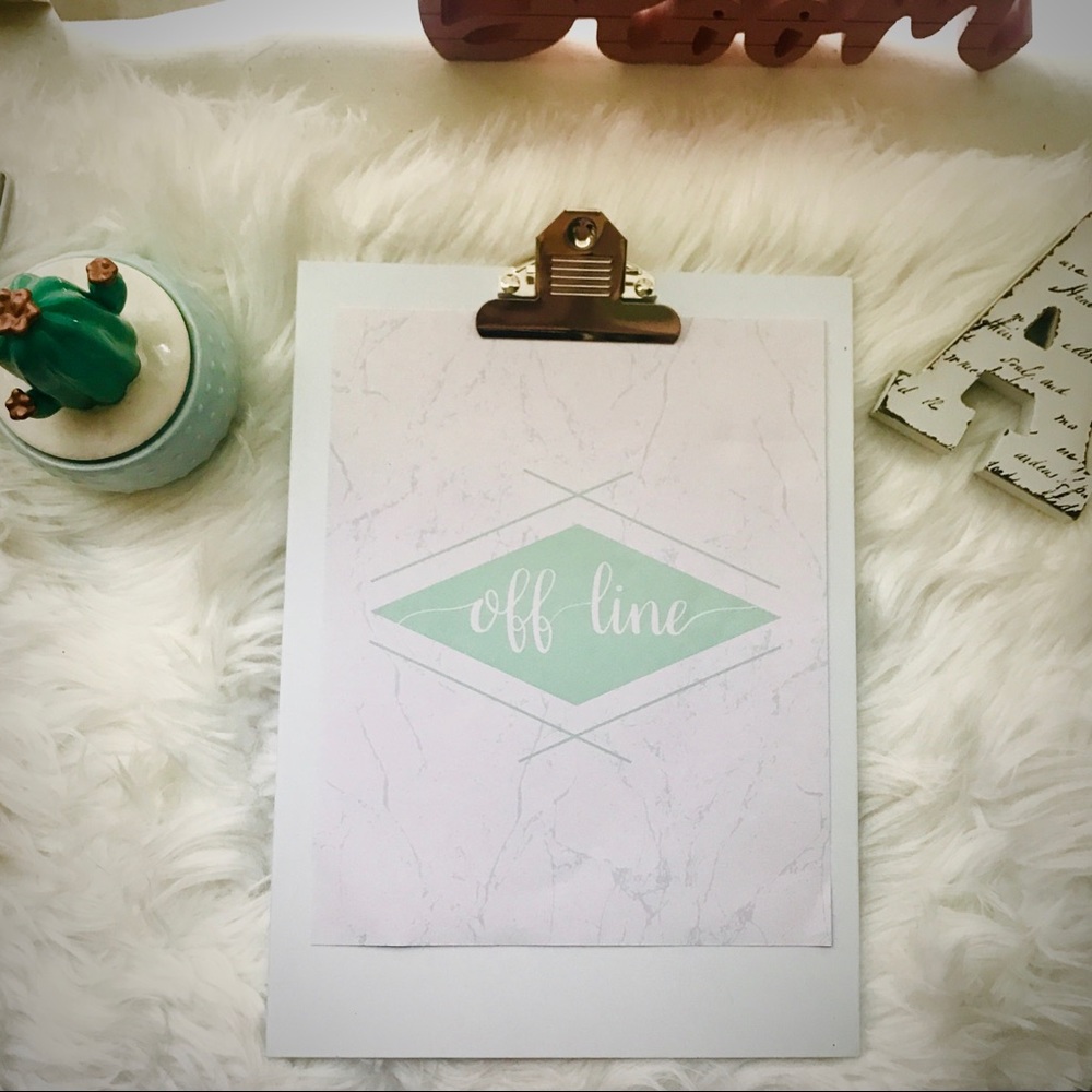 🌿 Off-Line 🌿 Wall Art Print ✨